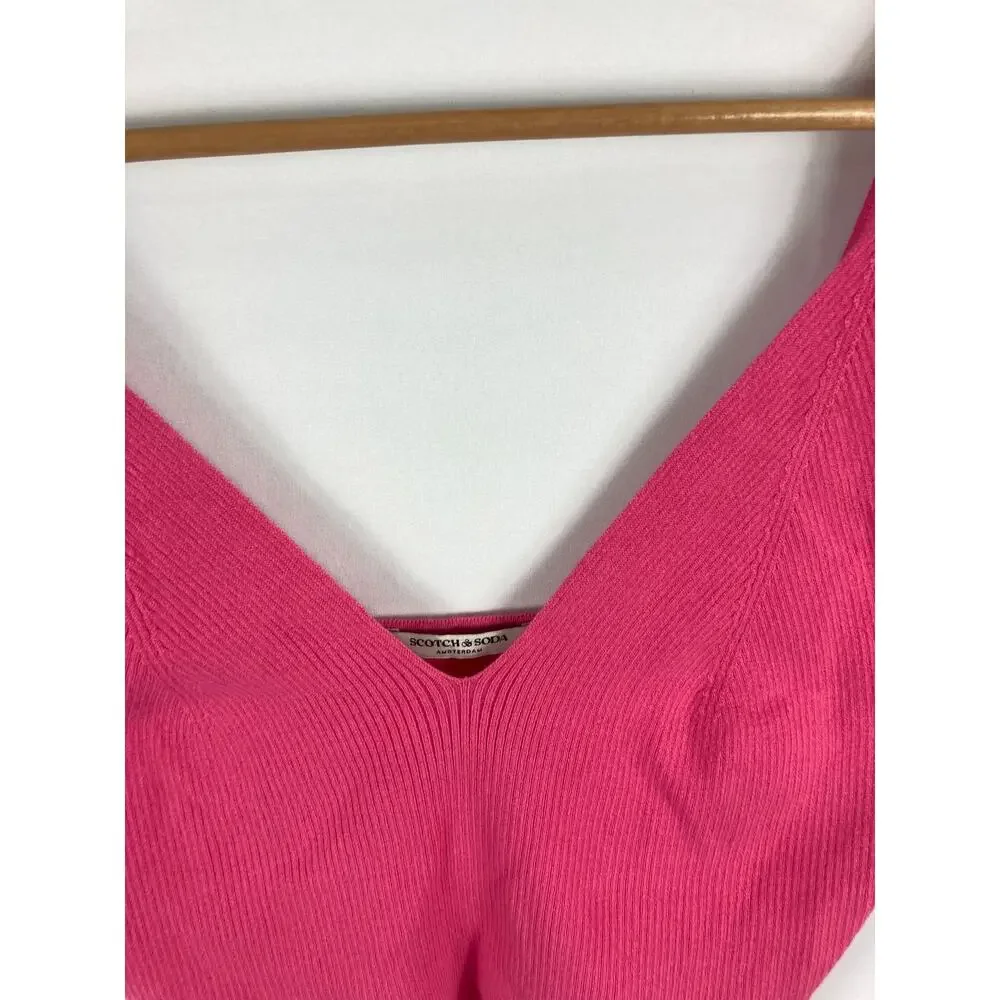Scotch & Soda Knitted Bra Top Pink Size medium - Picture 5 of 8
